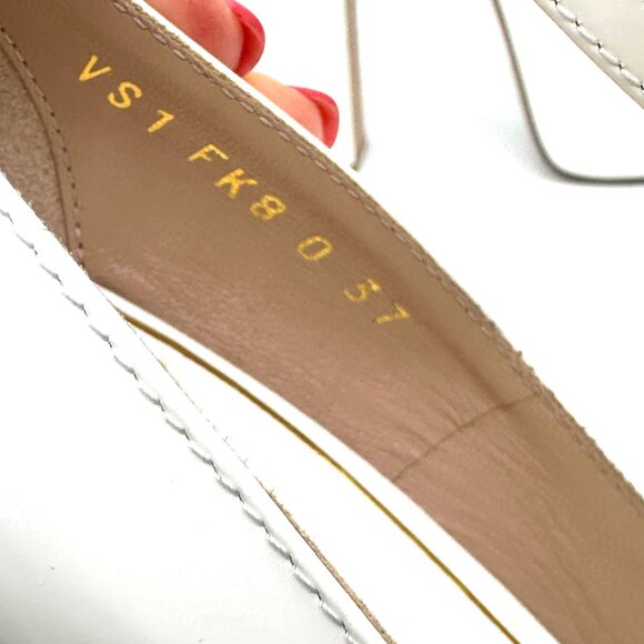 Valentino Garavani White Platform Heels - Picture 12 of 16